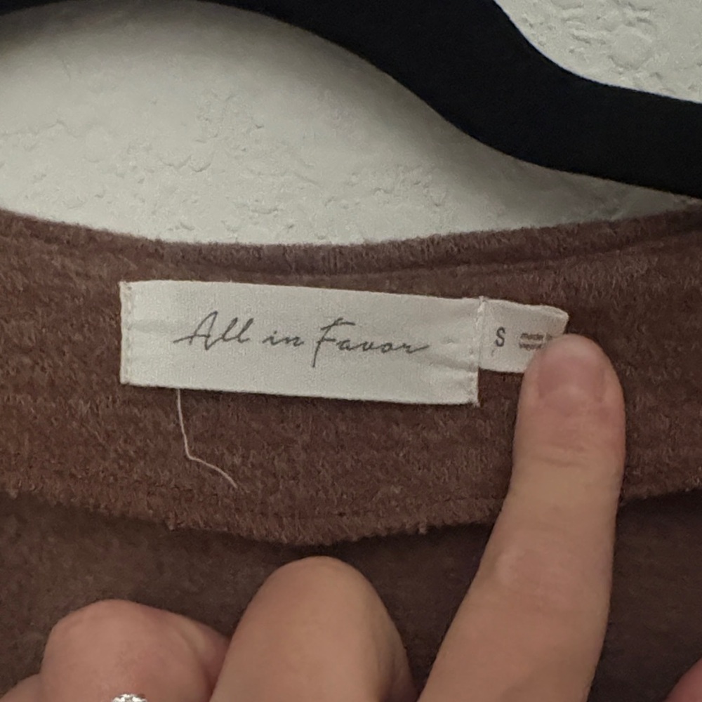 All in Favor Rust-Brown Knit Cardigan - Picture 2 of 6